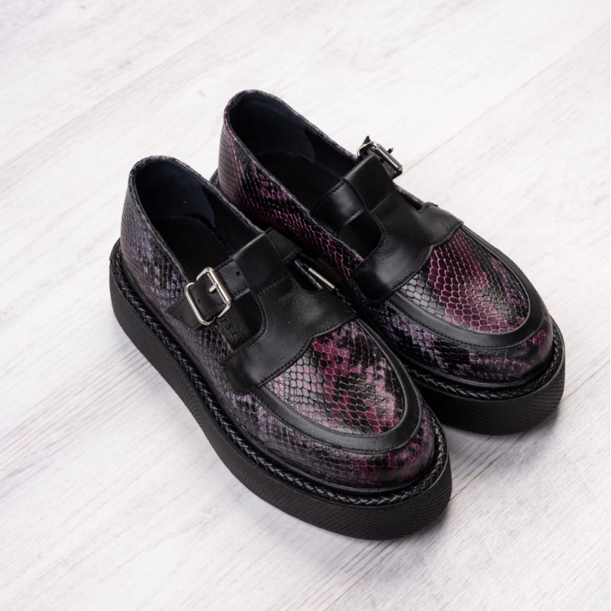     Pantofi - Celine - Purple Snake 